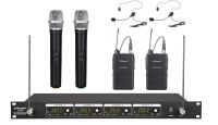 G-380HL GTD Audio 4 Channel VHF Handheld Wireless Microphone 